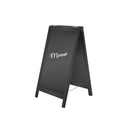 Kundenstopper Kreidetafel Premium | B 55 cm x H 85 cm | ohne Druck