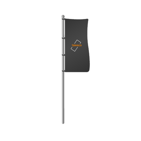 Hissflaggen ohne Ausleger | B 100 cm x H 400 cm | einseitig bedruckt